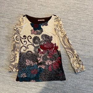 Desigual Multicolor Patterned Top